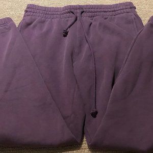 Aritzia Purple Boyfriend Sweatpants